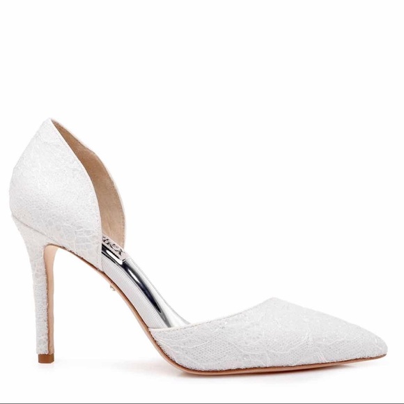 Badgley Mischka Lola d'Orsay Pump - white - Picture 3 of 8